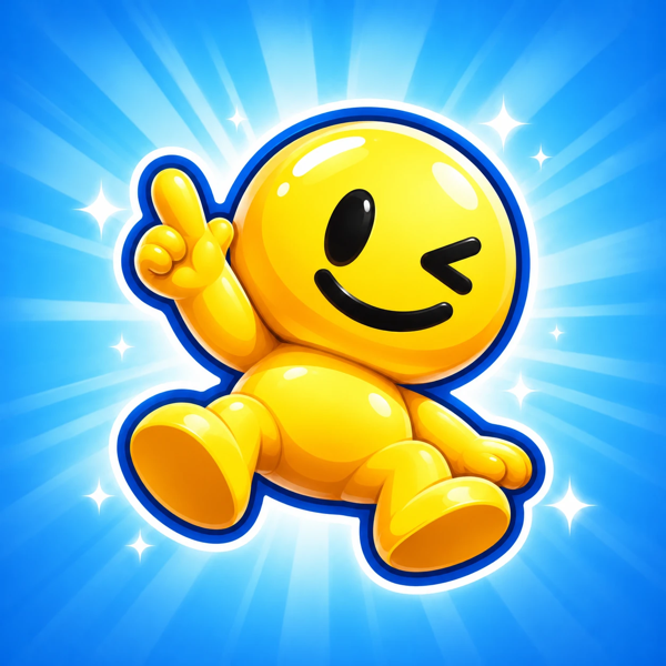 The GOCHA mascot winking